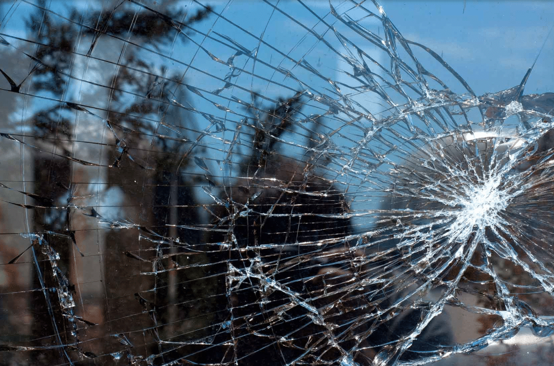 cracked window