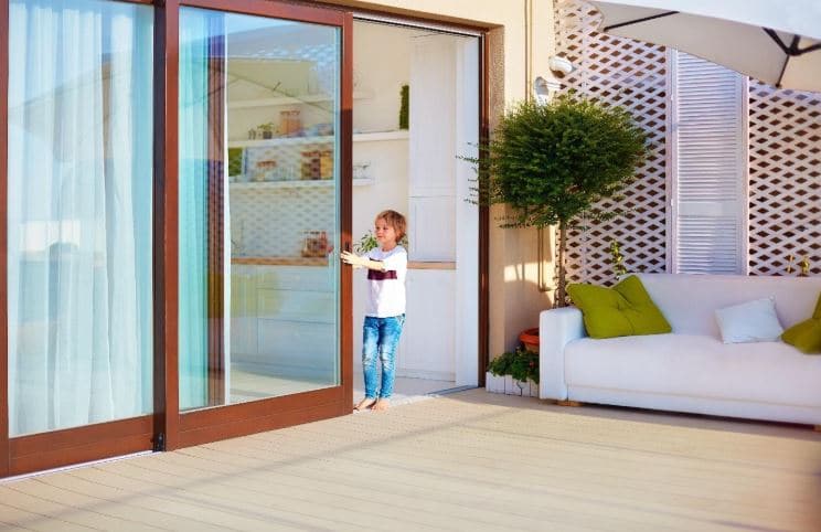 Space With Modern Sliding Glass Doors, Contemporary Interior Sliding Glass Doors