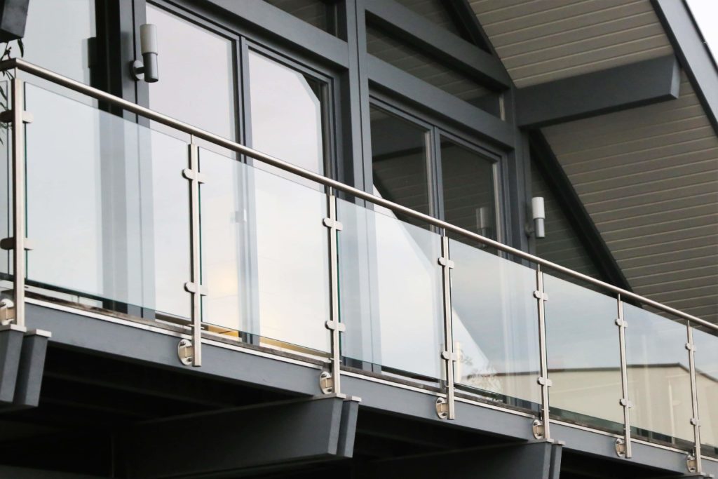 Balcony with glass balustrading