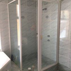 Before - Fully framed shower screen