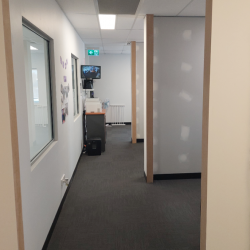 Before - Old office partitions