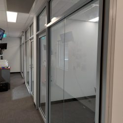 After - New glass partitions